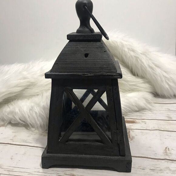Home Decor Watch Tower Candle Holder Lantern Black - Picture 6 of 11